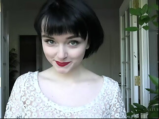 hd brunette Matilda Bow in Interview Movie - AtkHairy hairy