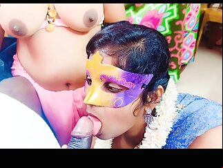old & young asian Therese Some indian stepmom stepdaughter stepson in law funny sex part -2, telugu dirty talks. blowjob